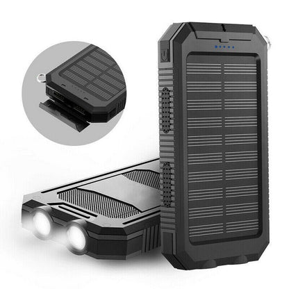 500000mAh Waterproof Solar Power Bank Charger for Outdoor Camping and Emergency Use