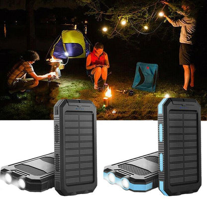 500000mAh Waterproof Solar Power Bank Charger for Outdoor Camping and Emergency Use