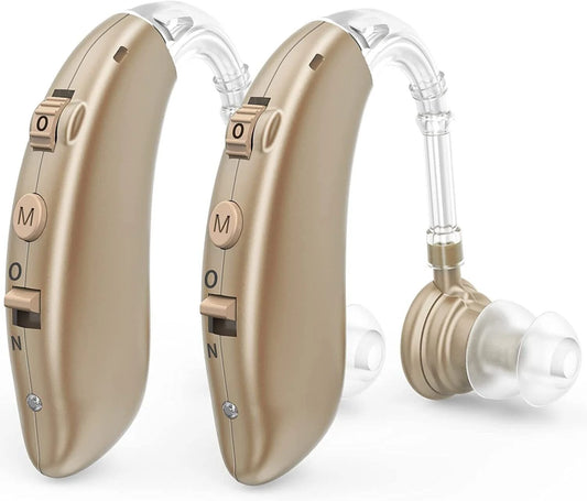 Whisperwave™ | Rechargeable Invisible Hearing Aids Pair for Enhanced Sound Clarity & Discreet Listening