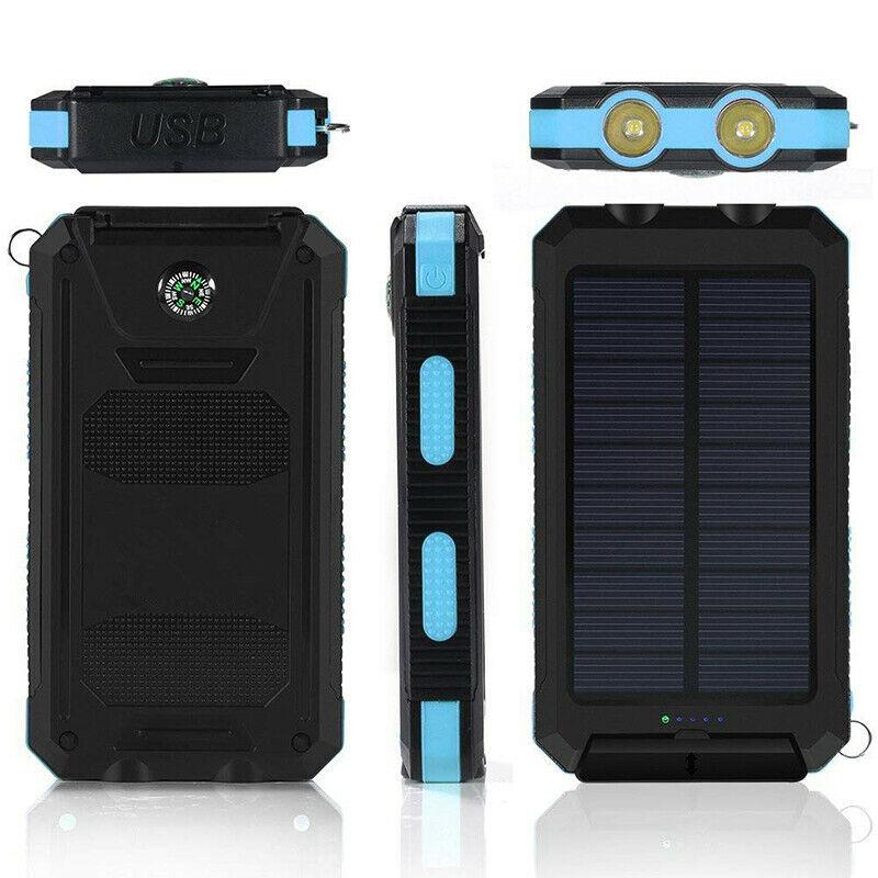 500000mAh Waterproof Solar Power Bank Charger for Outdoor Camping and Emergency Use