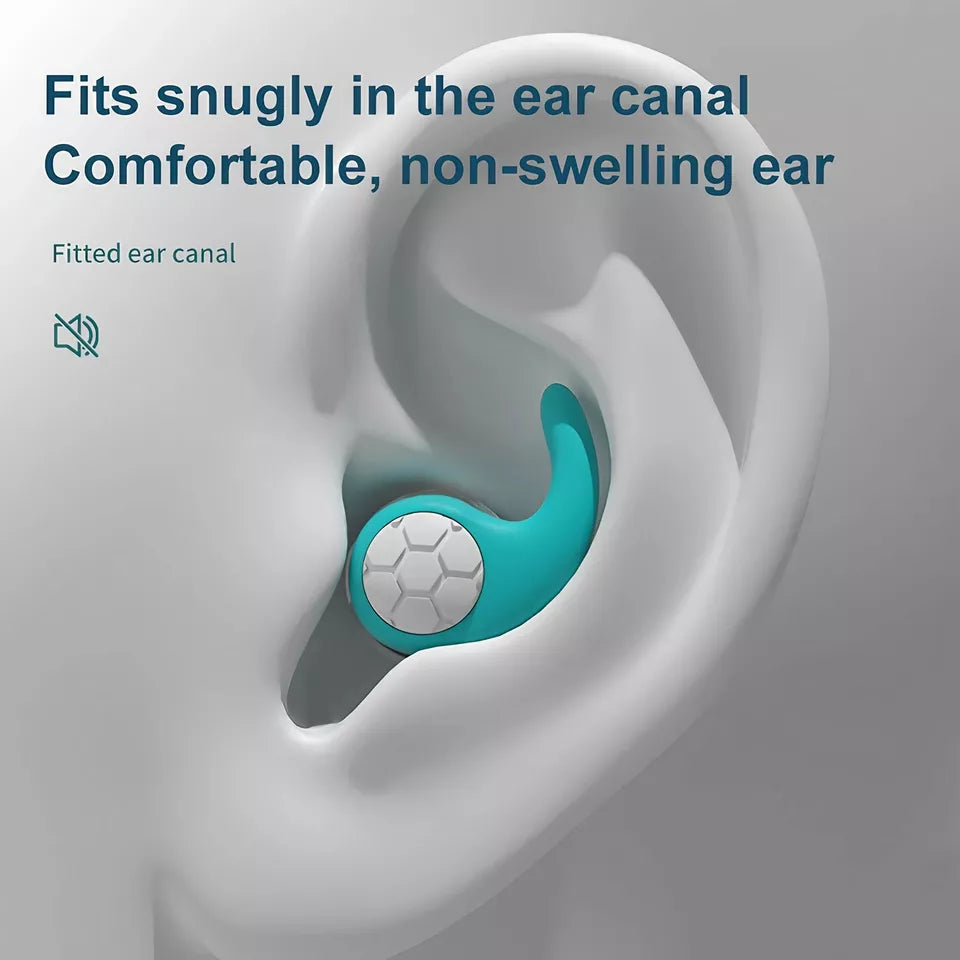Silicone Earplugs for Sleeping | Noise Cancelling, Comfortable Fit & Ideal for Travel, Studying & Noise-Sensitive Environments