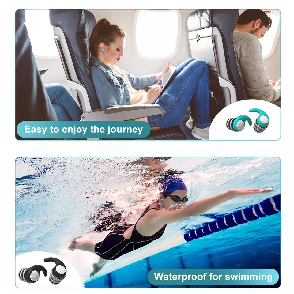 Silicone Earplugs for Sleeping | Noise Cancelling, Comfortable Fit & Ideal for Travel, Studying & Noise-Sensitive Environments