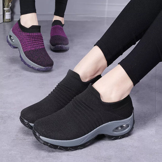 CushionStep™ Women's Slip-On Orthopedic Shoes | Air Cushion Comfort, Breathable Mesh & Non-Slip Sole for Everyday Wear and Active Lifestyle