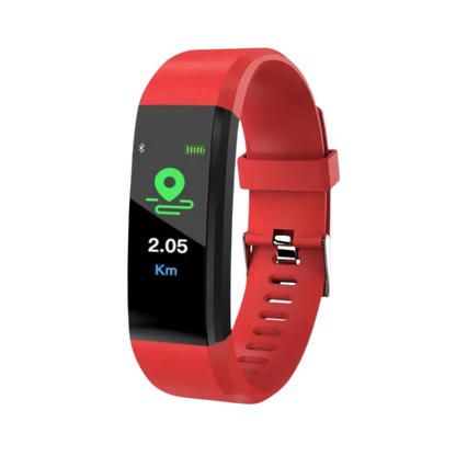 Step Counter Watch for Seniors | Smart Bracelet Easy-to-Read Display, Health Tracking & Long Battery Smartwatch