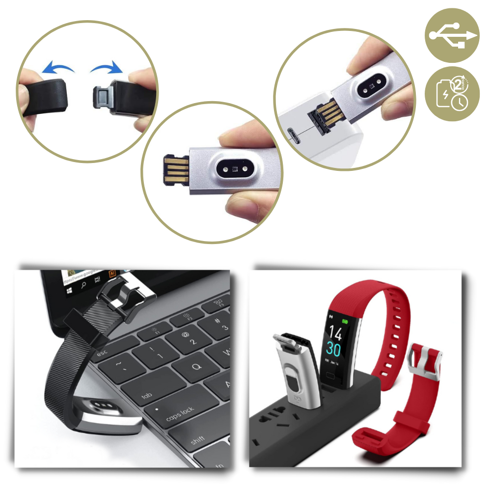 Step Counter Watch for Seniors | Smart Bracelet Easy-to-Read Display, Health Tracking & Long Battery Smartwatch