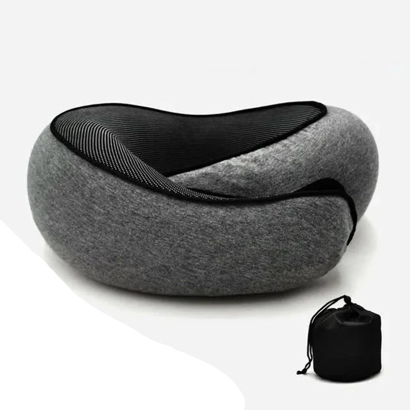 Snail Style Memory Foam Travel Neck Pillow | Ergonomic, Adjustable Support for Long Flights & Road Trips