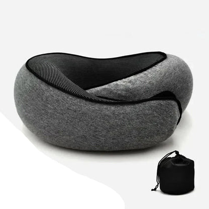 Snail Style Memory Foam Travel Neck Pillow | Ergonomic, Adjustable Support for Long Flights & Road Trips