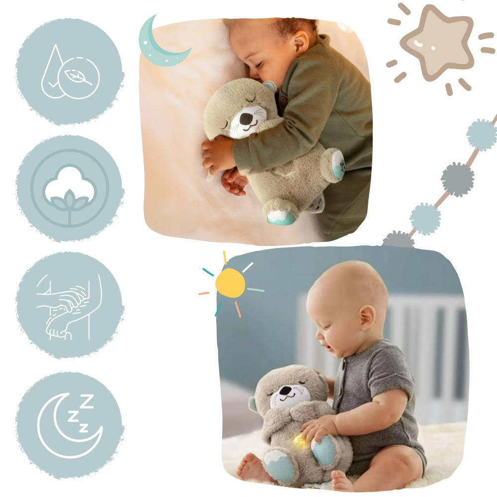 Soothing Otter Plush Toy for Infants - Soft Sensory Stuffed Animal for Comfort and Relaxation
