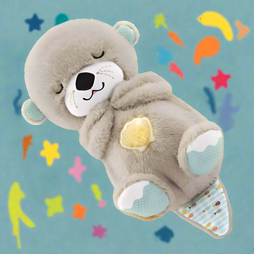 Soothing Otter Plush Toy for Infants - Soft Sensory Stuffed Animal for Comfort and Relaxation