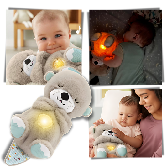 Soothing Otter Plush Toy for Infants - Soft Sensory Stuffed Animal for Comfort and Relaxation