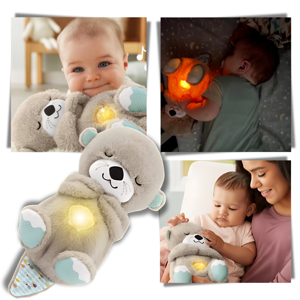 Soothing Otter Plush Toy for Infants - Soft Sensory Stuffed Animal for Comfort and Relaxation