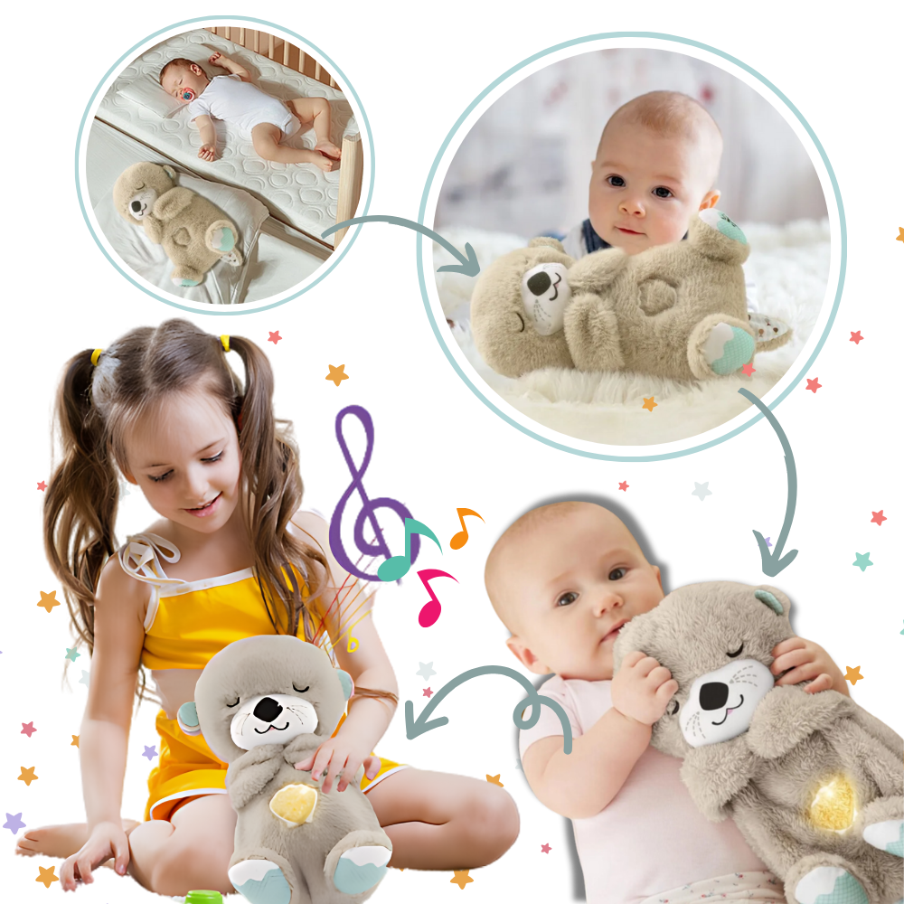 Soothing Otter Plush Toy for Infants - Soft Sensory Stuffed Animal for Comfort and Relaxation