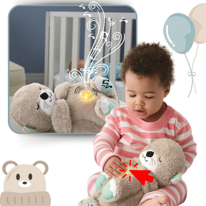 Soothing Otter Plush Toy for Infants - Soft Sensory Stuffed Animal for Comfort and Relaxation