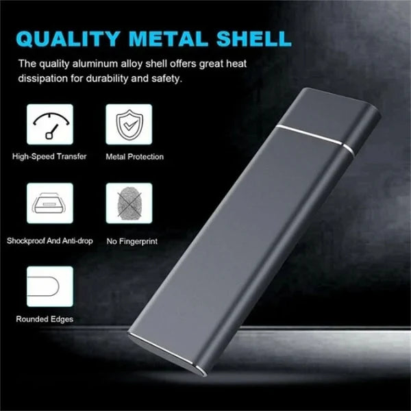 8TB Portable SSD External Hard Drive | High-Speed Data Transfer, Compact & Durable for Professionals and Creatives
