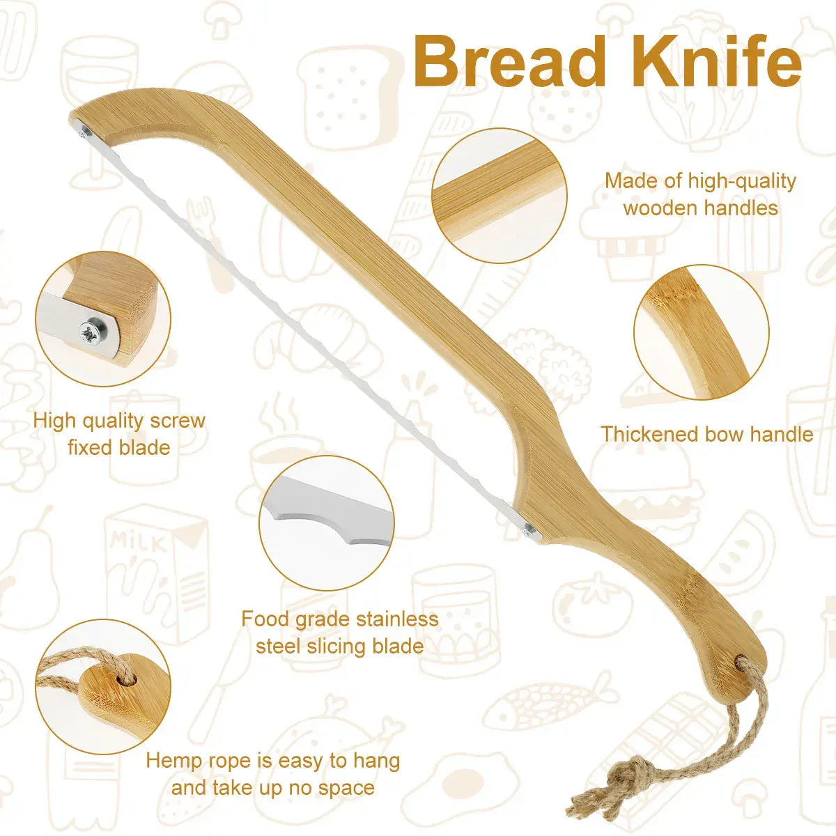 Bread Knife | BreadCut – The Ultimate Bread Knife for Smooth, Clean Cuts & Easy Knife in Bread Precision