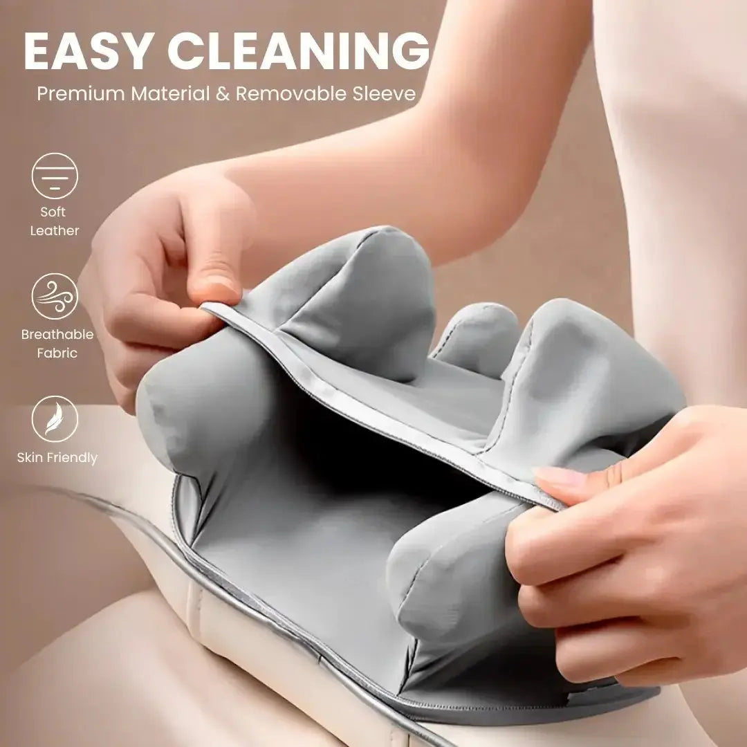 Neck, Back & Shoulder Massager with Heat | Cordless & Rechargeable Deep Kneading | Hands-Free Design