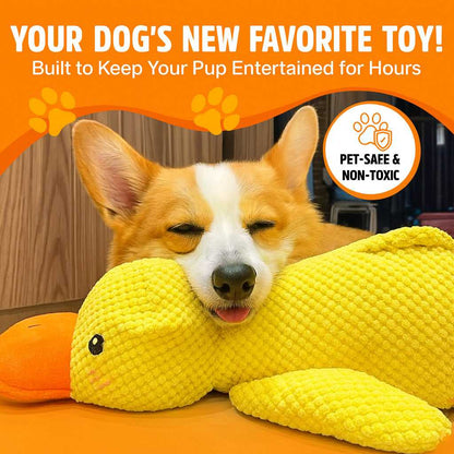Durable Duck Dog Toy | Heavy Chewing, Bite Resistant & Quacking Sound for High Energy Dogs