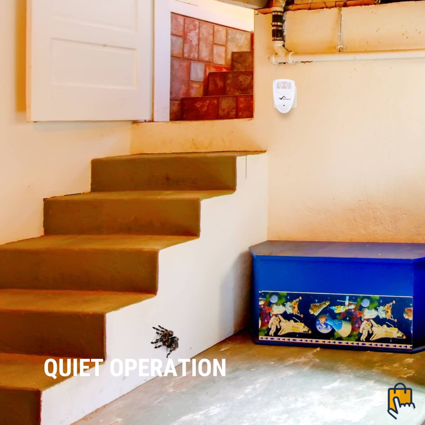 Ultrasonic Spider Repeller | 100% Safe for Children & Pets, Covers 800 Sq Ft for Home Use