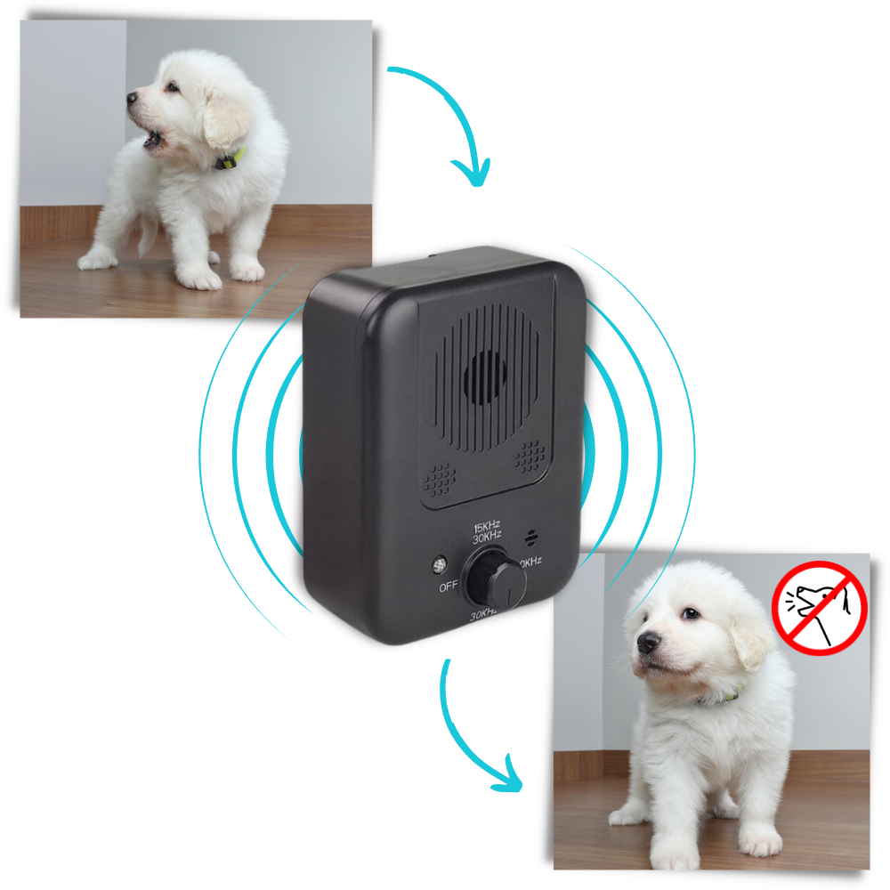 Ultrasonic Dog Bark Control Device - Safe Anti-Bark Training Tool for Dogs & Puppies, Effective Outdoor & Indoor Use
