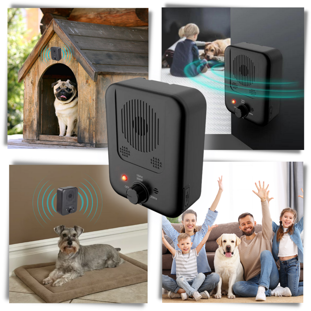 Ultrasonic Dog Bark Control Device - Safe Anti-Bark Training Tool for Dogs & Puppies, Effective Outdoor & Indoor Use