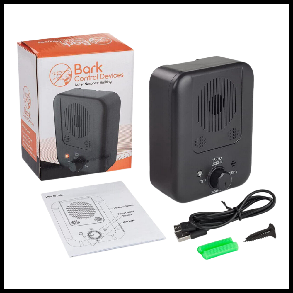 Ultrasonic Dog Bark Control Device - Safe Anti-Bark Training Tool for Dogs & Puppies, Effective Outdoor & Indoor Use