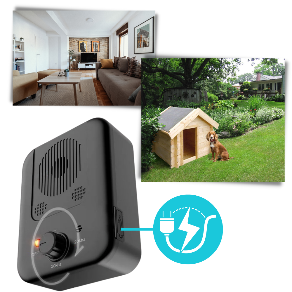 Ultrasonic Dog Bark Control Device - Safe Anti-Bark Training Tool for Dogs & Puppies, Effective Outdoor & Indoor Use