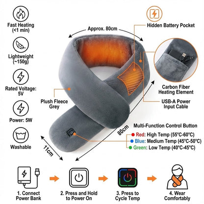 Heated Scarf for Women
