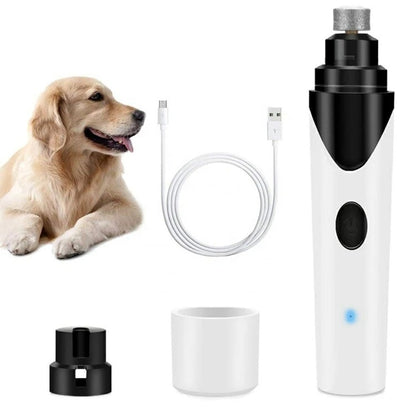 Premium Nail Grinder for Pets - Electric Pet Nail Trimmer with Safety Guard for Dogs & Cats, Quiet & Easy to Use