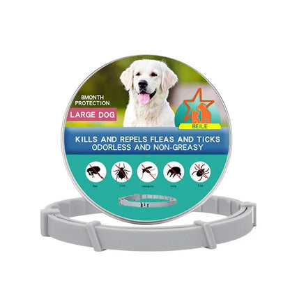 Anti-Tick Collar for Dogs & Cats - 8-Month Flea and Tick Repellent Treatment for Dogs and Cats
