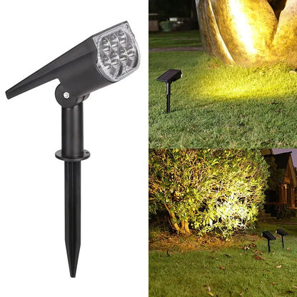 Waterproof Solar Powered Garden Lights | Led outdoor lights, Adjustable Brightness & RGB for Garden, Patio, and Solar Lawn lights