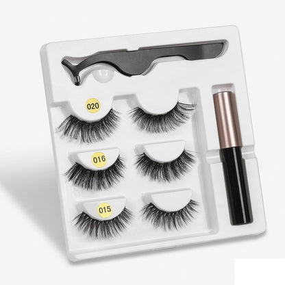 3 pairs Natural Magnetic Eyeliner Lashes