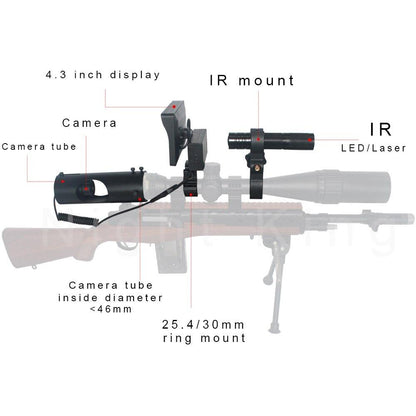 Infrared Night Vision Scope Camera - Night Vermin Hunting Scope Waterproof
