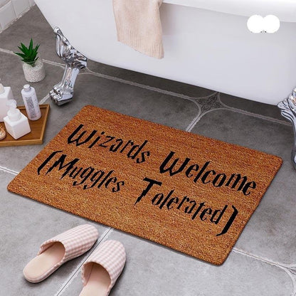 Heavy Duty Door Mat (Black/Mink, 850 x 600 mm)