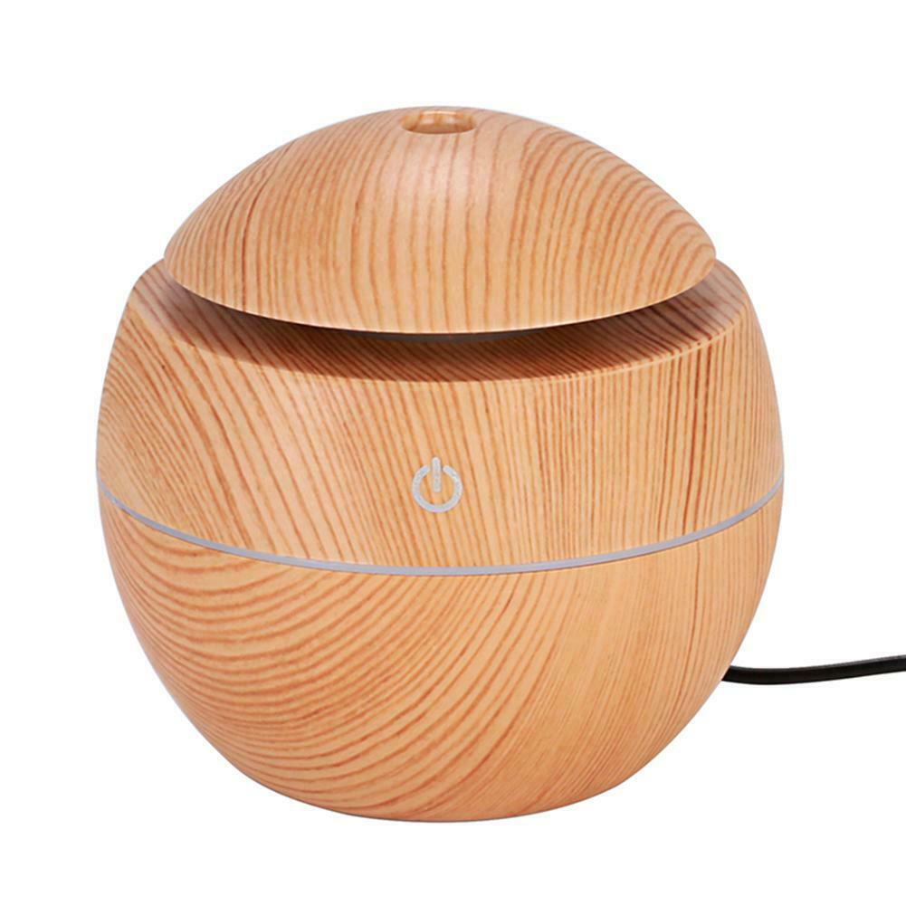 300 ml Essential Oil Aroma Diffuser With Dark and Light Wood Grain Light Wood Grain