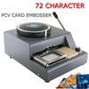 Image of Embossing Machine 72 Character Card Embosser for PVC Card Credit ID VIP Manual Embosser Machine Credit Card
