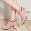 Image of Womens Low Calf Pink Cowboy Boots