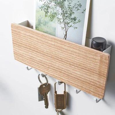 Wooden  Storage Rack Key Holder for Wall Key Hanger