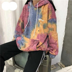 Oversized Hoodie Tie Dye Sweatshirt