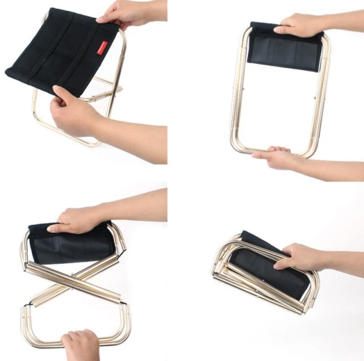 Outdoor Portable Folding Camping Chair Aluminum Foldable Fishing Chair Stool Seat