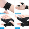 Image of LED Flashlight Fingerless Gloves For Men Outdoor Fishing Gloves With Magic Strap