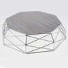 Image of Geometric Wrought Iron Gold/Sliver Cake Stand for Wedding - Balma Home