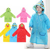 Image of Cute Raincoat Kids Waterproof Jacket For Children 3-8 Years Sweet Baby Poncho