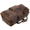 Image of 23'' Duffle Retro Thick Cowhide Leather Weekender Duffel Bag
