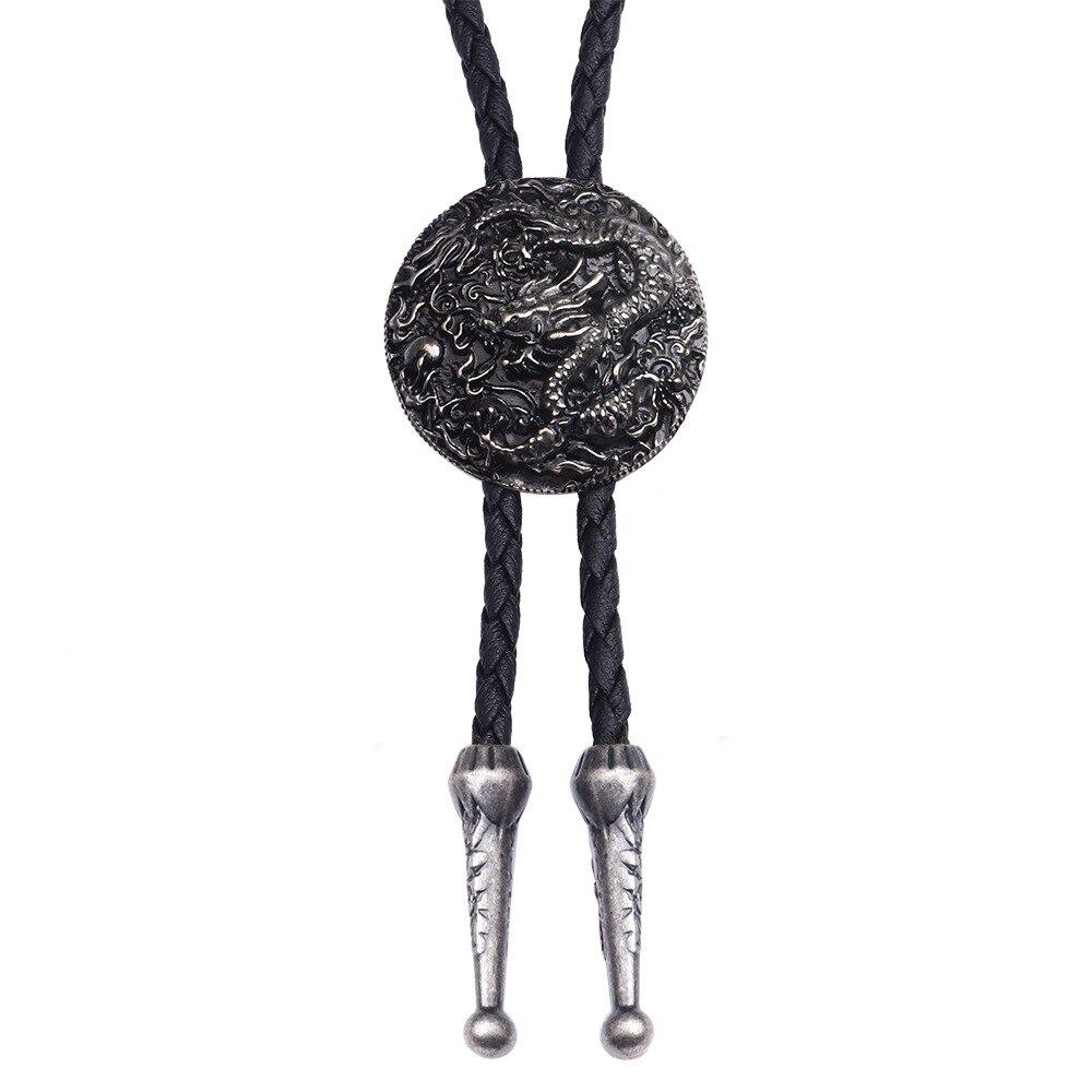 Vintage Leather Rope Cowboy Tie