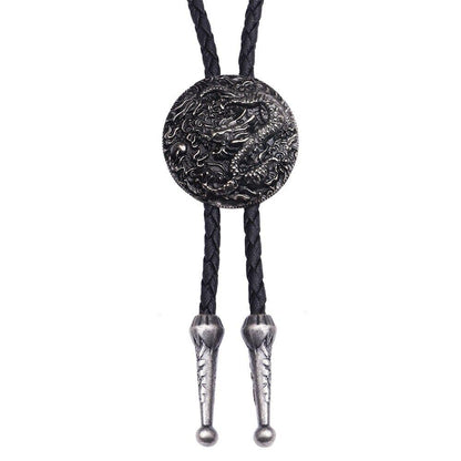 Vintage Leather Rope Cowboy Tie
