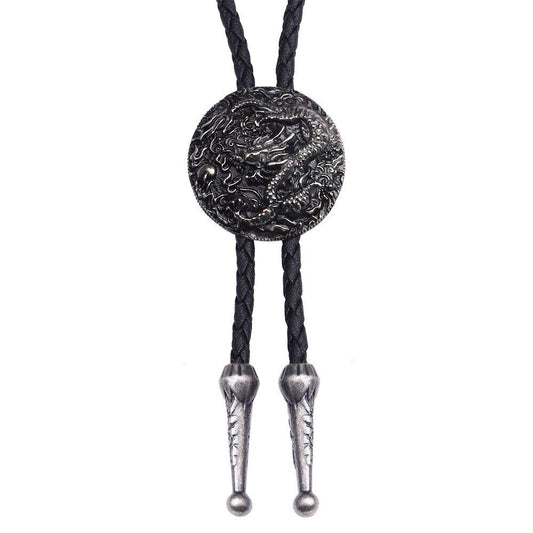 Vintage Leather Rope Cowboy Tie