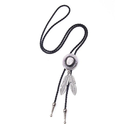 Vintage Leather Rope Cowboy Tie