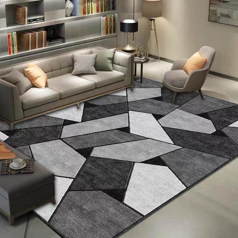 Waseable Geometric Printed Carpet for Livingroom Bedroom Large Area Rugs