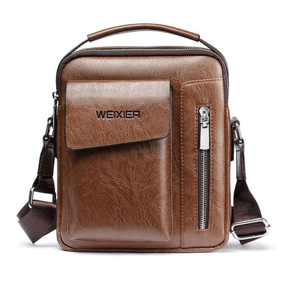Casual Leather Men's Handbag Vintage Crossbody Bag