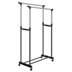 Double Portable Ajustable Garment Rack